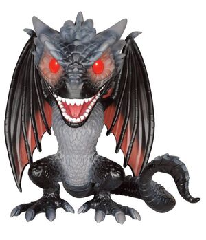 JUEGO DE TRONOS FIGURA 14 CM DROGON VINYL POP!                             