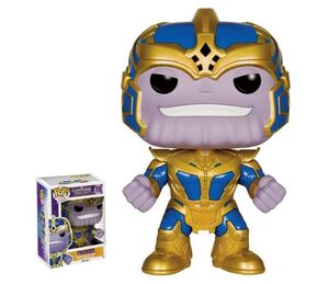 GUARDIANES DE LA GALAXIA FIGURA 14 CM THANOS VINYL POP                     