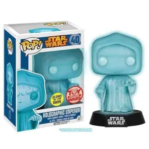 STAR WARS FIGURA 10 CM EMPERADOR HOLOGRAFICO VINYL POP                     