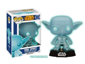 STAR WARS CABEZON 10 CM SPIRIT YODA GLOW IN THE DARK VINYL POP             