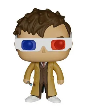 DOCTOR WHO FIGURA 10 CM VINYL POP 10 TH DOCTOR GAFAS 3-D                   