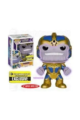 GUARDIANES DE LA GALAXIA FIGURA 14 CM THANOS GLOW IN THE DARK VINYL POP    
