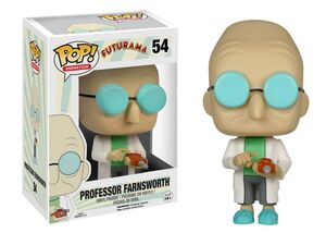 FUTURAMA FIGURA 9 CM PROFESSOR FARNSWORTH VINYL POP                        