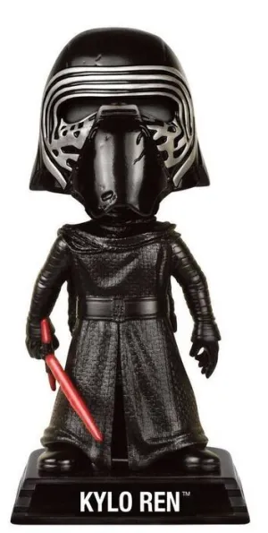 STAR WARS EPISODIO VII CABEZON 15 CM KYLO REN NO HELMET WACKY WOBBLER      