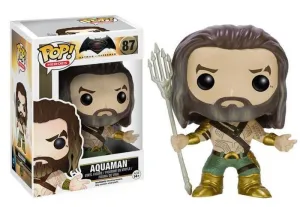 BATMAN VS SUPERMAN FIGURA 9 CM AQUAMAN VINYL POP                           