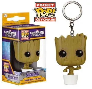 GUARDIANES DE LA GALAXIA LLAVERO 4 CM POCKET POP DANCING GROOT             