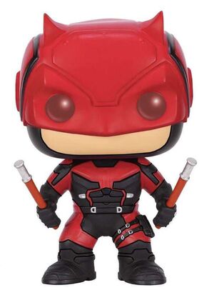 DAREDEVIL CABEZON 9 CM MARVEL COMICS VINIL POP                             