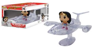 WONDER WOMAN AND INVISIBLE JET FIGURA 12 CM VINYL POP                      