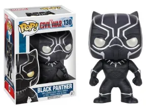 BLACK PANTHER CABEZON 10 CM MARVEL CIVIL WAR VINYL POP!                    