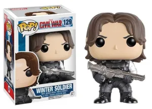 WINTER SOLDIER CABEZON 10 CM MARVEL CIVIL WAR VINYL POP!                   