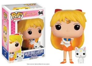 SAILOR MOON FIGURA 9 CM SAILOR VENUS & ARTEMIS VINYL POP                   