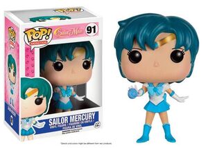 SAILOR MOON FIGURA 9 CM SAILOR MERCURY VINYL POP! FUNKO 91                 