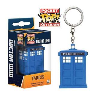 DOCTOR WHO LLAVERO POCKET POP VINYL TARDIS 4CM                             