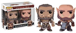 WARCRAFT EL ORIGEN FIGURA 9 CM DUROTAN & OGRIM VINYL POP                   