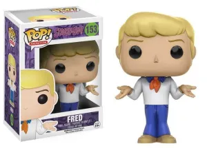SCOOBY-DOO FIGURA 10 CM FRED VINYL POP ANIMATION                           
