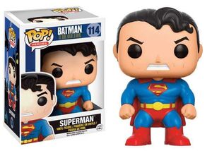 BATMAN THE DARK KNIGHT RETURNS FIGURA 9 CM SUPERMAN VINYL POP              