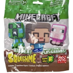 MINECRAFT FIGURA BLANDITA SQUISHMES SERIE 6 SOBRE SORPRESA