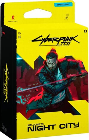 CYBERPUNK TCG WELCOME TO NIGHT CITY STARTER DECK EMBRACING POWER (INGLÉS)
