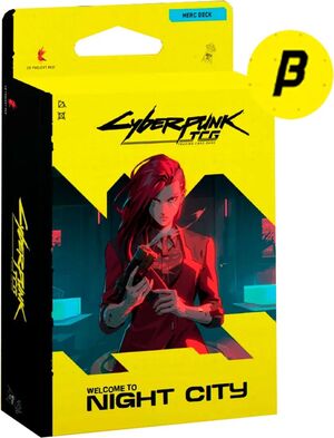 CYBERPUNK TCG WELCOME TO NIGHT CITY STARTER DECK BETA THE HEIST (INGLÉS)
