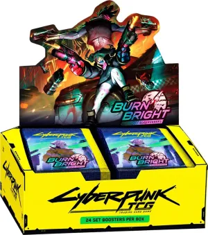 CYBERPUNK TCG EDGERUNNERS: BURN BRIGHT CAJA 24 BOOSTER (INGLÉS)
