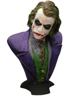 BATMAN THE DARK KNIGHT BUSTO 1/1 JOKER 74CM                                