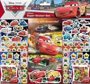 CARS. SUPER STICKER SET 500 PEGATINAS