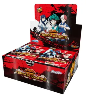 MY HERO ACADEMIA TCG SOBRE SERIE 2 CRIMSON RAMPAGE INGLÉS 