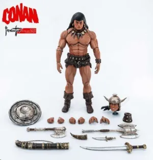 CONAN EL BARBARO FIGURA FRAZETTA ICON COLLECTIBLES 1/12 SCALE 17 CM
