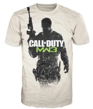 CALL OF DUTY MODERN WARFARE 3 CAMISETA GUNNER BLANCO XL                    
