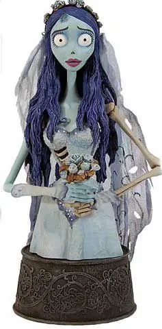 LA NOVIA CADAVER BUSTO RESINA NOVIA CADAVER 20CM                           
