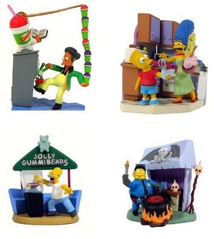 SIMPSONS MINI BUSTOS BUST UPS SERIE 2 FOOD FUN                             