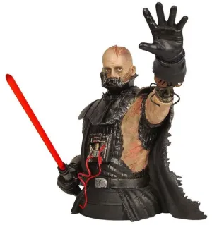 STAR WARS FORCE UNLEASHED BUSTO RESINA 17CM DARTH VADER SIN CASCO          