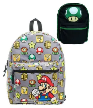 NINTENDO MOCHILA REVERSIBLE 1UP & FIELD                                    