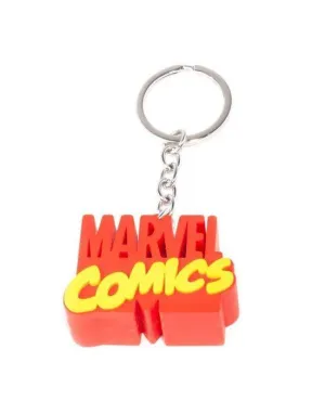 MARVEL COMICS LLAVERO CAUCHO 3D LOGO                                       