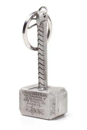 SALDO - THOR LLAVERO METALICO 7 CM HAMMER MJOLNIR MARVEL                           