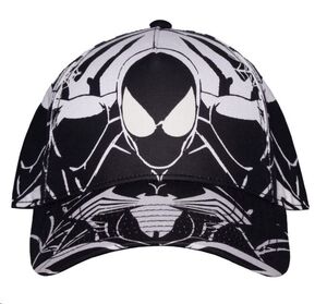 SPIDERMAN GORRA BÉISBOL BLACK & WHITE ALL-OVER-PRINT