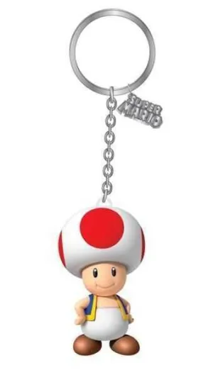 NINTENDO LLAVERO PVC 3D TOAD 7 CM                                          