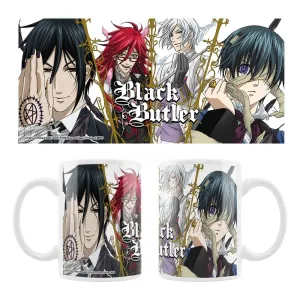 BLACK BUTLER TAZA 320 ML SEBASTIAN,GRELL,ASH Y CIEL