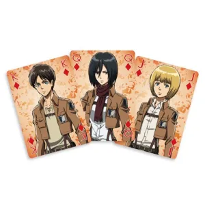 ATAQUE A LOS TITANES BARAJA DE CARTAS DE POKER