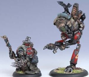 WARMACHINE: KHADOR OLD WITCH & SCRAPJACK                                   