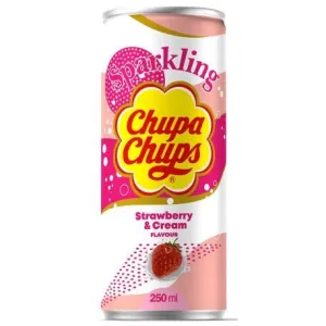 BEBIDA CHUPA CHUPS SPARKLING DE FRESA Y CREMA