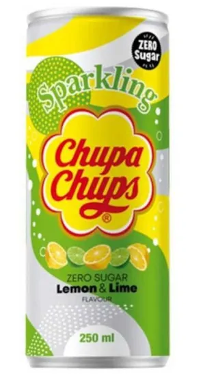 BEBIDA CHUPA CHUPS SPARKLING DE LIMA Y LIMÓN ZERO
