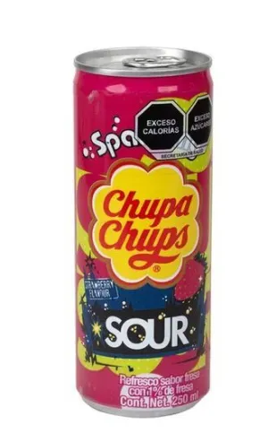 REFRESCO CHUPA CHUPS SOUR SABOR A FRESA 250ML