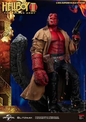 HELLBOY 2: EL EJÉRCITO DORADO ESTATUA 1/4 HELLBOY 70 CM