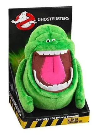 LOS CAZAFANTASMAS PELUCHE PARLANTE SLIMER 23CM (INGLES)                    