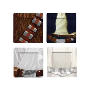 STAR WARS SET 4 PLACAS CARACTERES PERSONAJES (2)                           