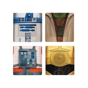 STAR WARS SET 4 PLACAS CARACTERES PERSONAJES (3)                           