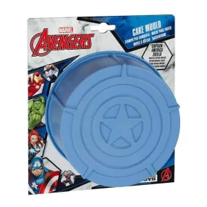 CAPITAN AMERICA MOLDE DE SILICONA PARA HORNO CON FORMA DE ESCUDO