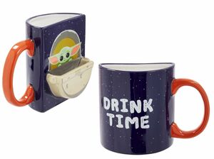 STAR WARS THE MANDALORIAN TAZA 3D DRINK TIME CON REPOSA GALLETA            