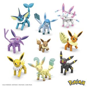 POKEMON BUILDING SET 9 FIGS 470 PCS EVERY EEVE EVOLUTION MEGA CONSTRUX